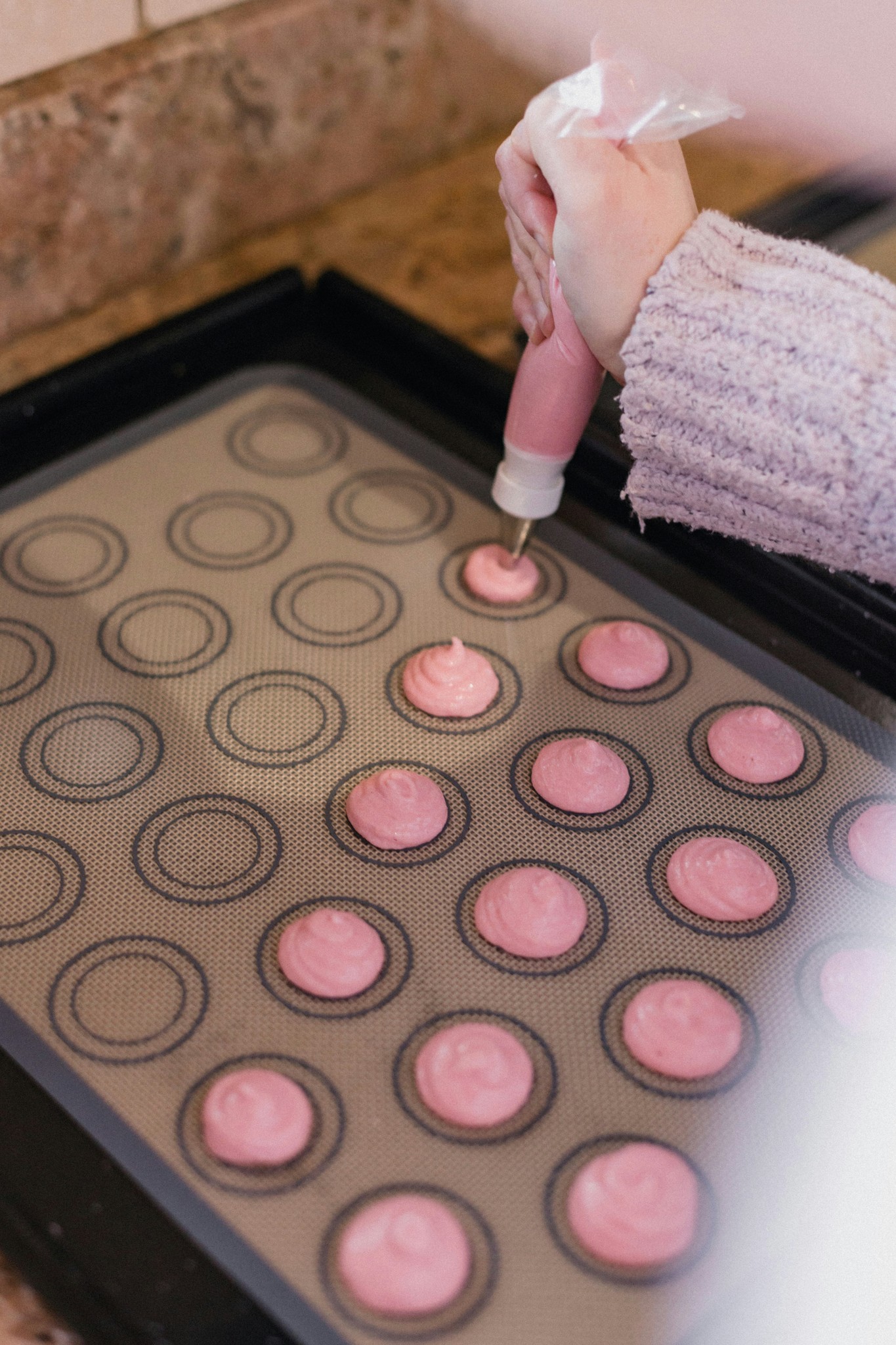 macarons preparation