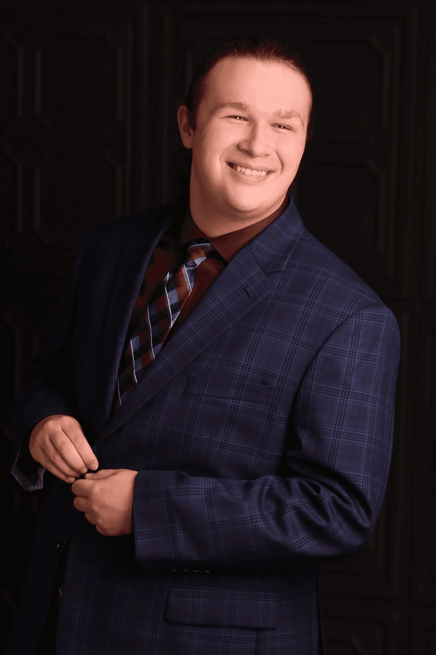 Portrait of portfolio creator – front view