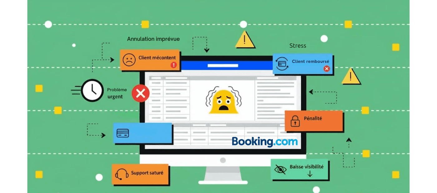 probleme urgent booking.com