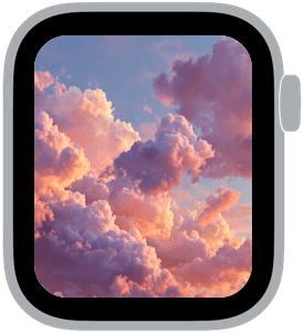 cloud drift Apple Watch face preview 3 featuring autumn, summer, and spring.