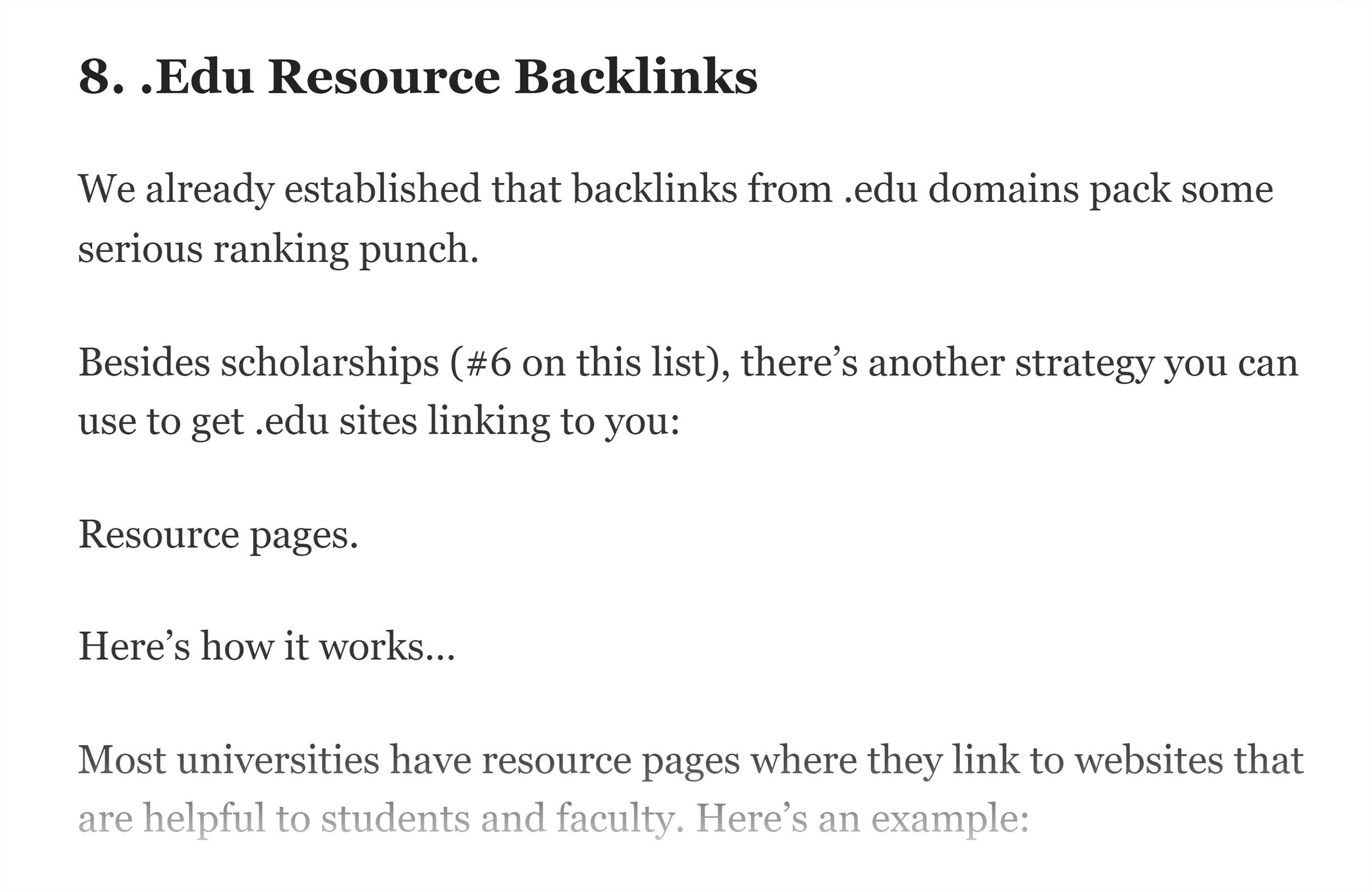 Advanced SEO tips in post