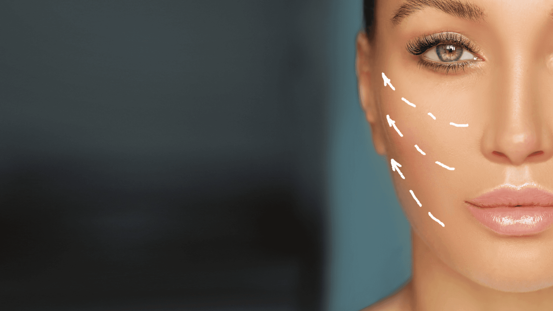 green textile with white light