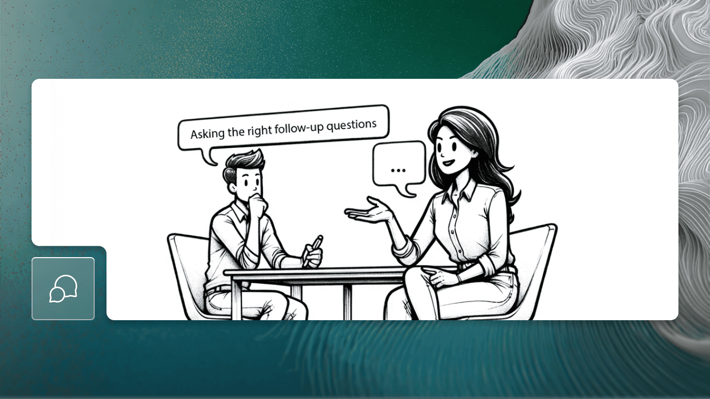 Two people having a conversation