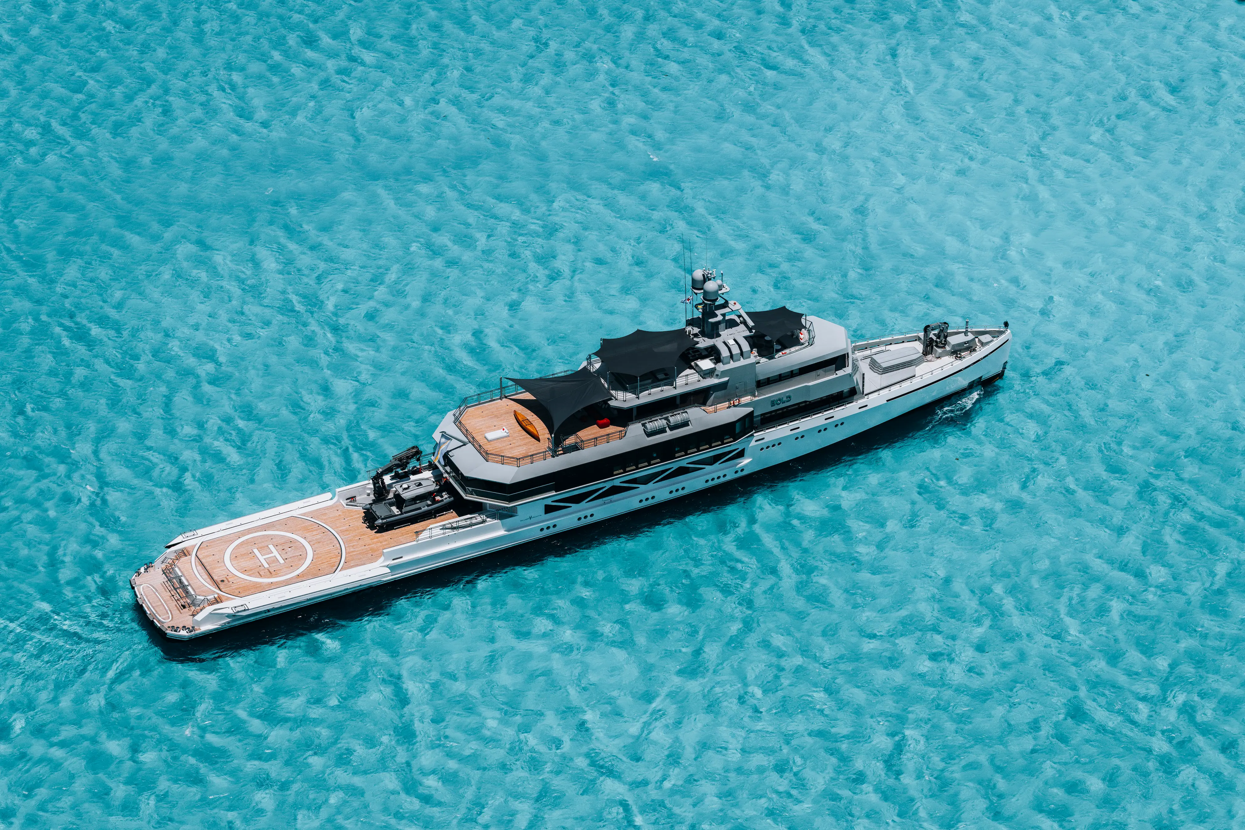 Minimalist living room with large circular wall art.