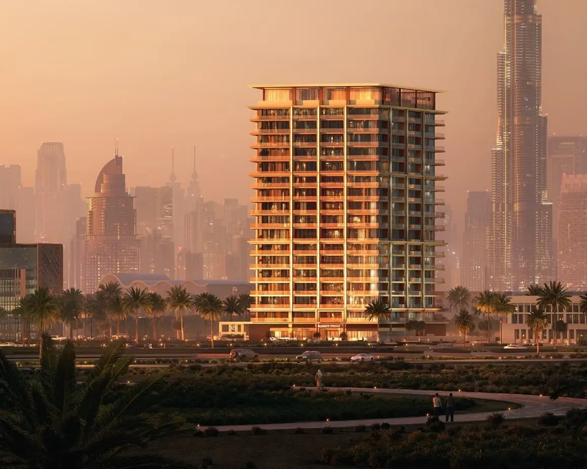 Binghatti Pinnacle Building view