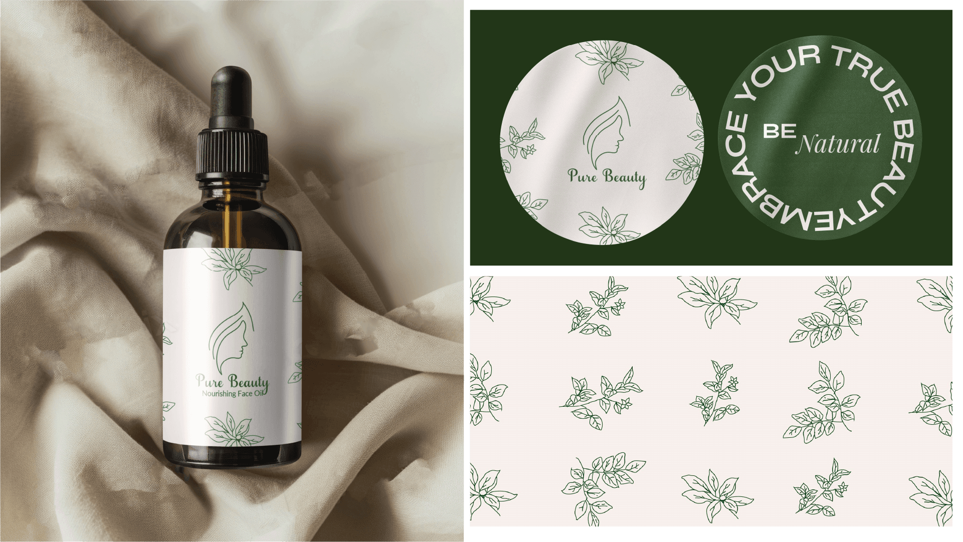 Girl with pure beauty product