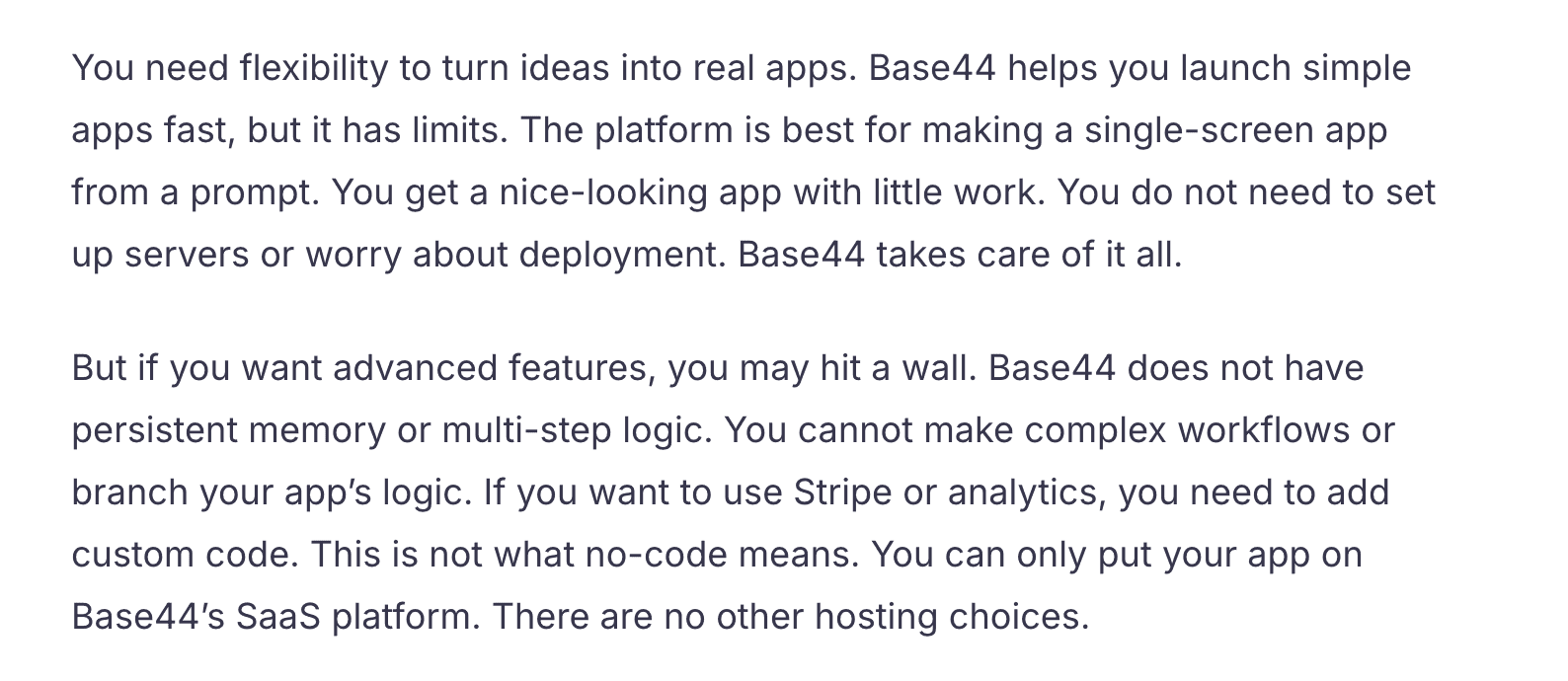 Challenges with Base44 Performance and Scalability Issues when Applications Grow Beyond MVP Size