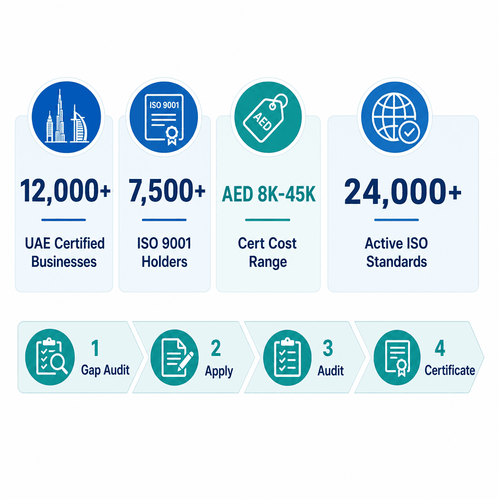 Infographic: ISO Certification UAE - How to Get Certified and What It Costs