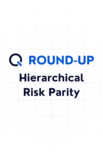 White grid background with Quanted round up writing and Hierarchical Risk Parity title.
