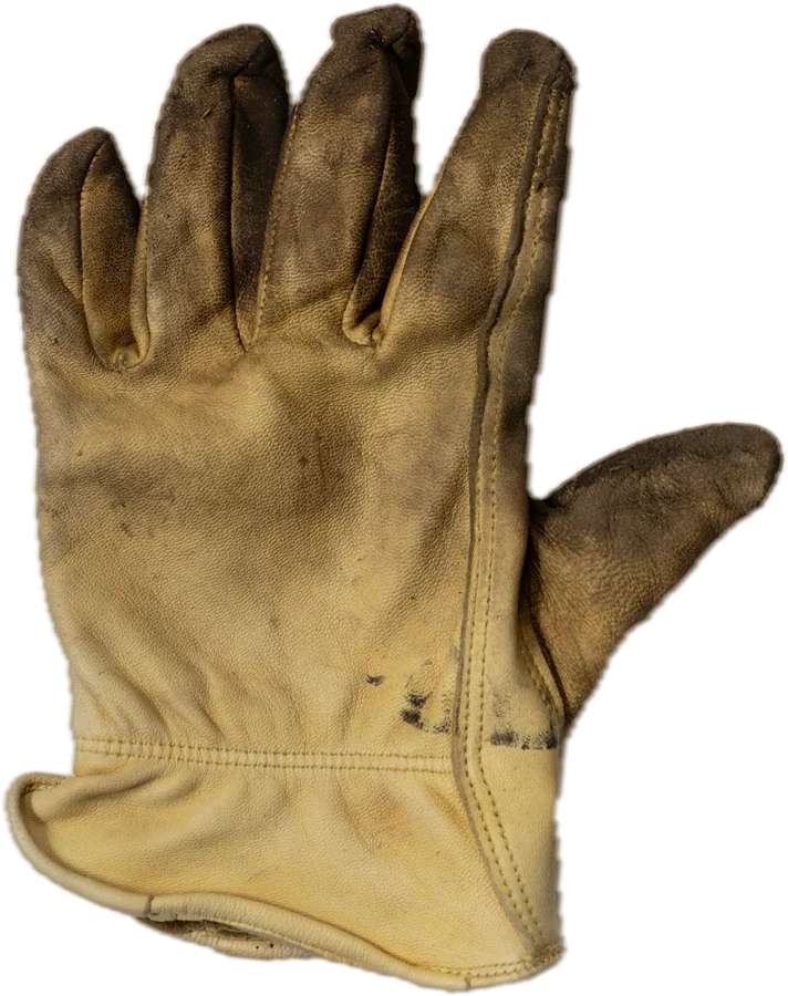 Leather work glove