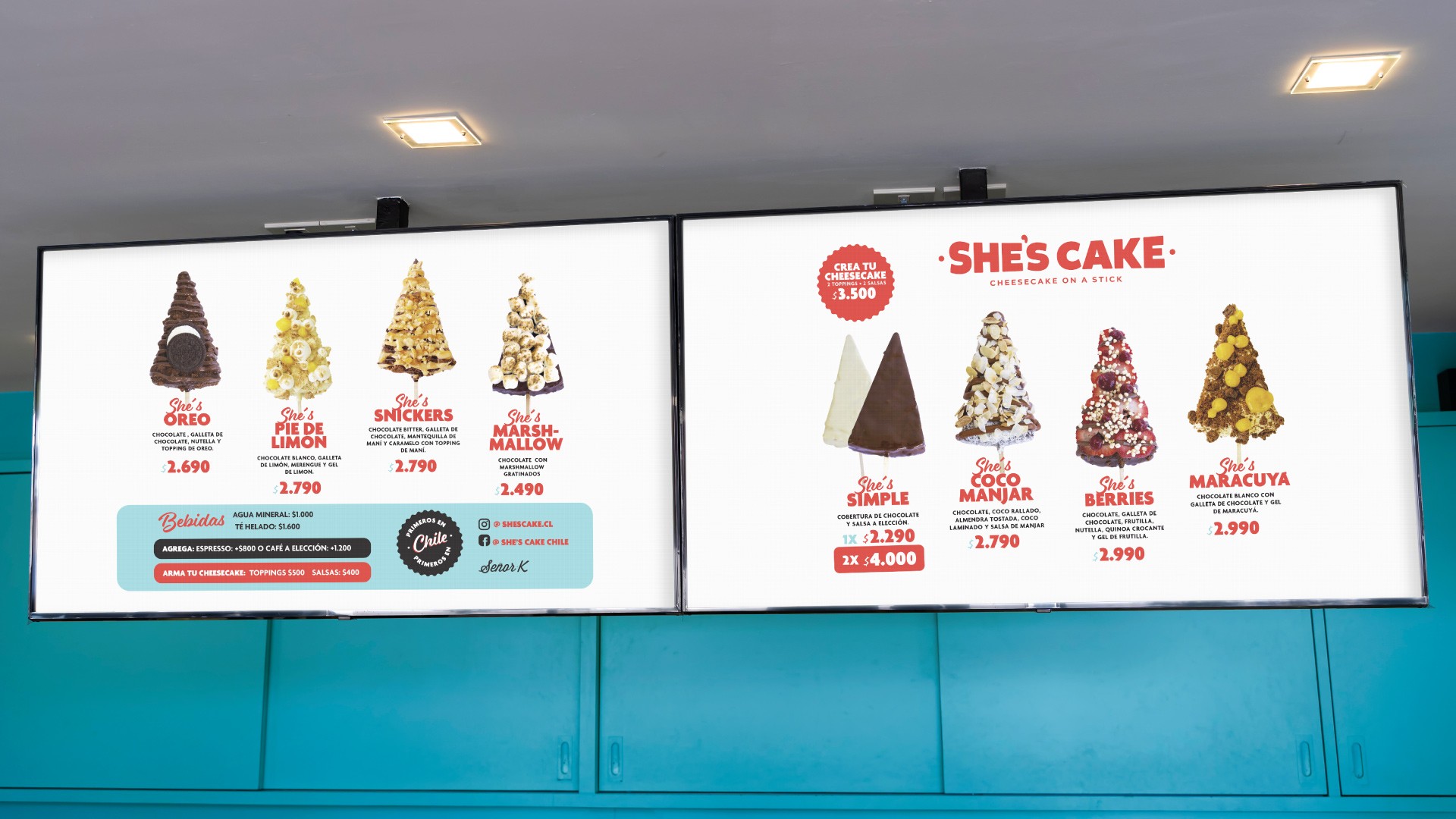 Creación de identidad visual She’s Cake por estudio de diseño gráfico especializado en branding gastronómico