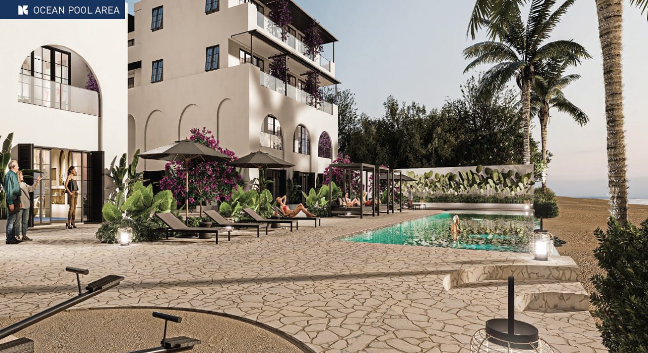 Ocean-view apartment in Kiara Beachfront complex, Nusa Dua