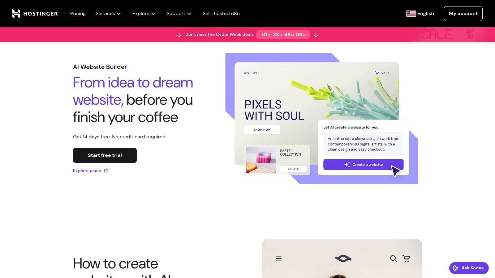 Hostinger – AI Website Builder