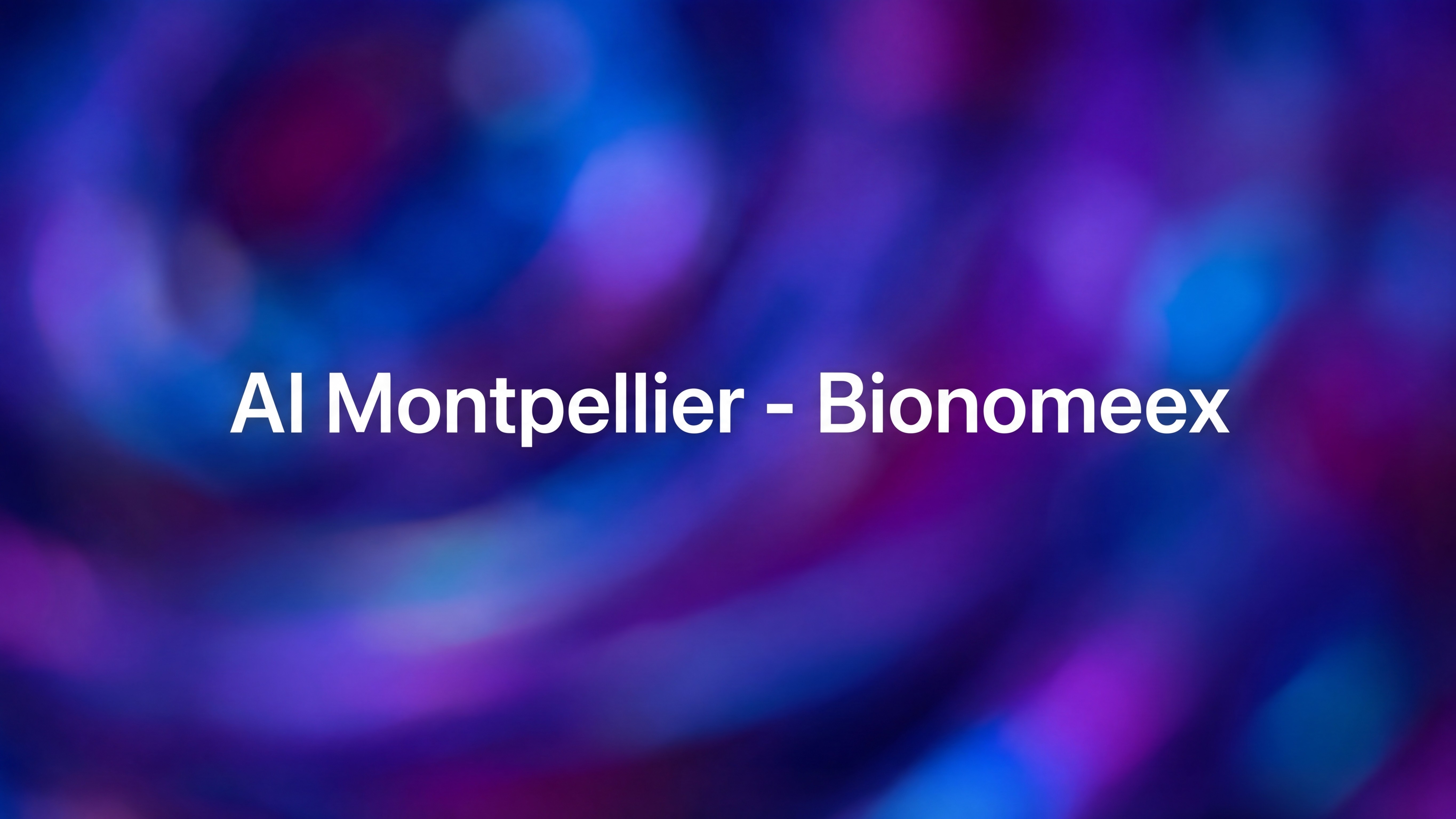 AI Montpellier — Bionomeex life sciences artificial intelligence