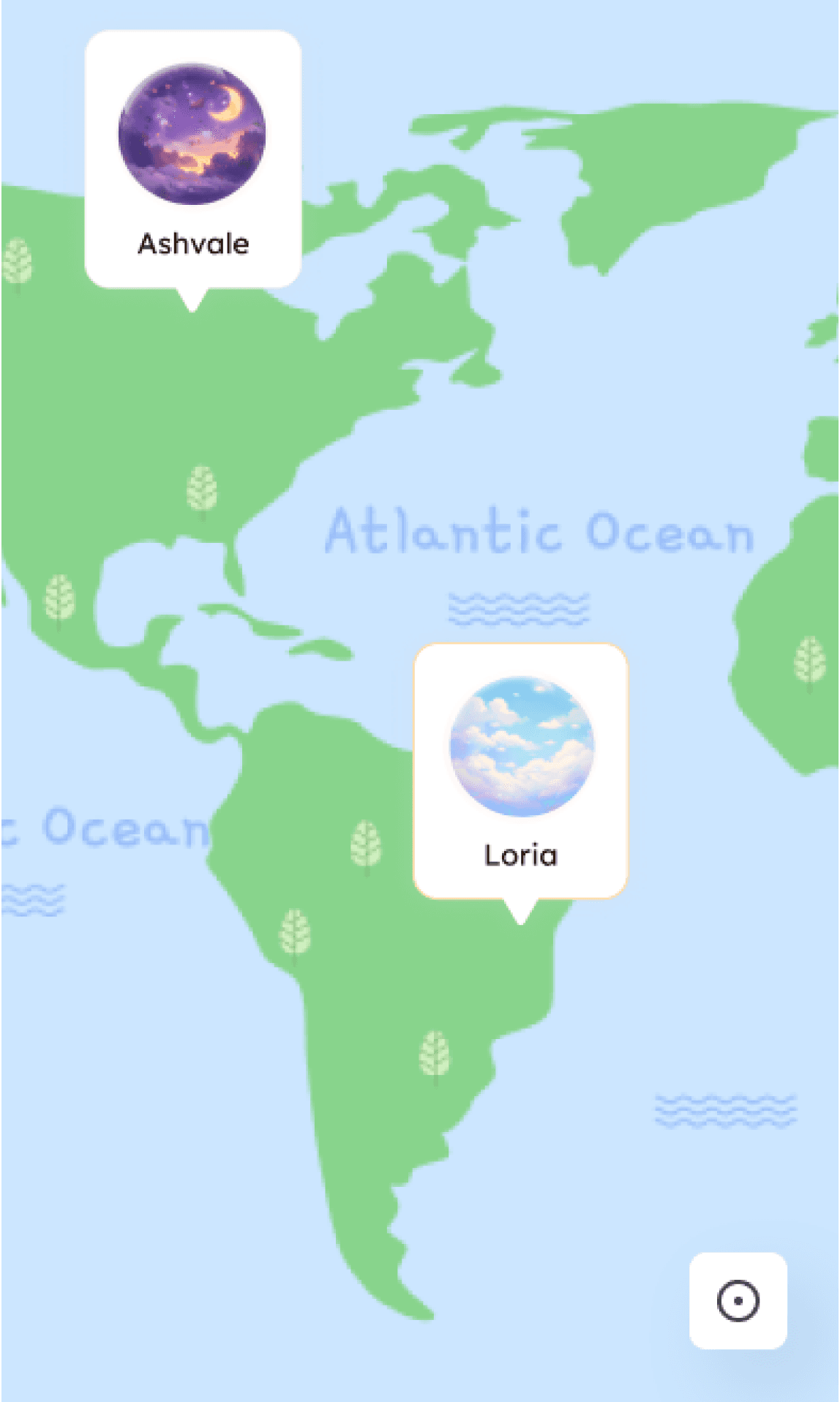 Procedurally generated AI world map connecting multiple AI Towns, enabling large-scale AI character simulations