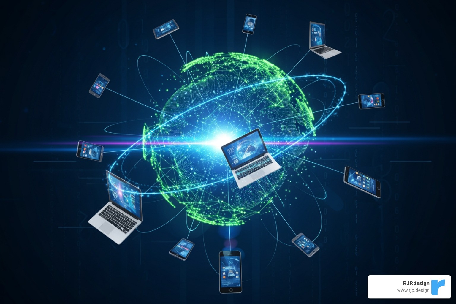 sleek, modern website on desktop and mobile - digital presence for business