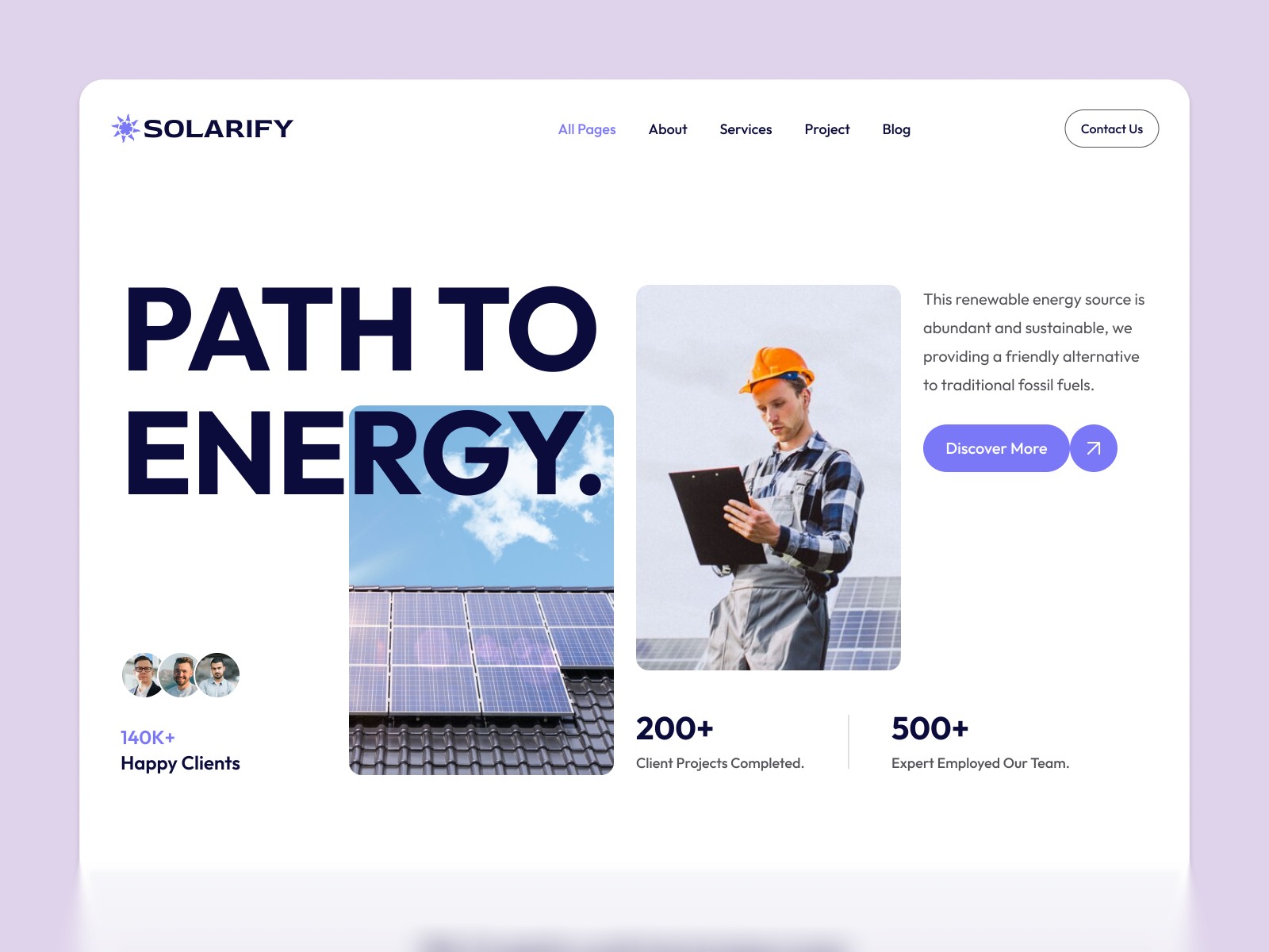 Solarify — 极简渐变企业服务官网设计灵感