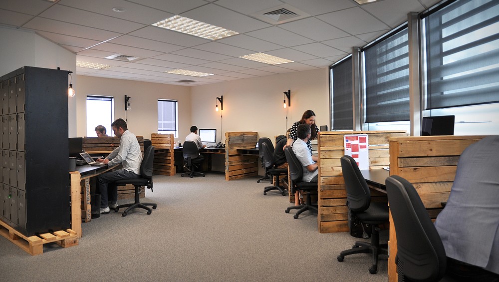 Modern abstract B&W composition