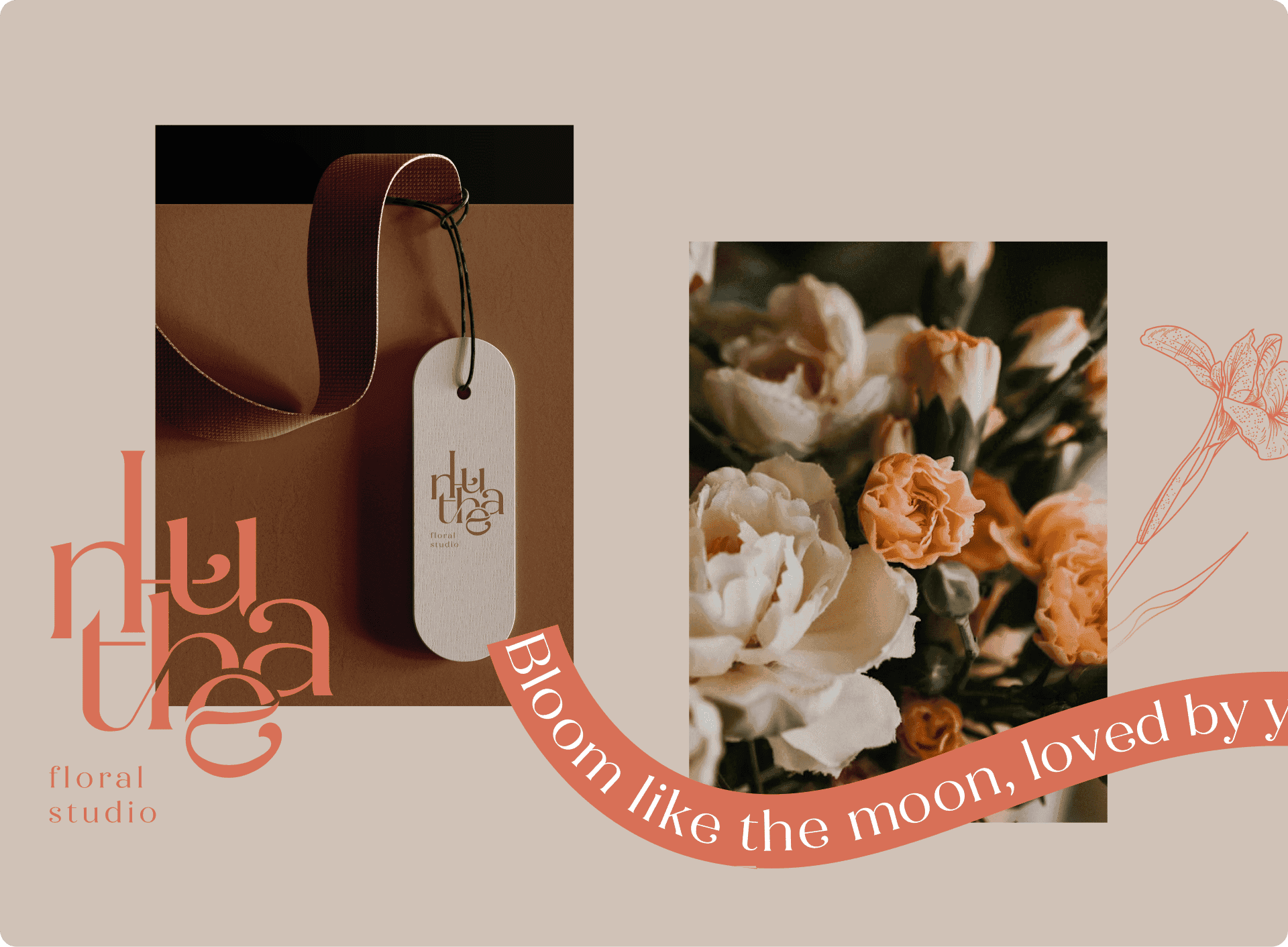 Lunthea 花藝品牌 包裝設計