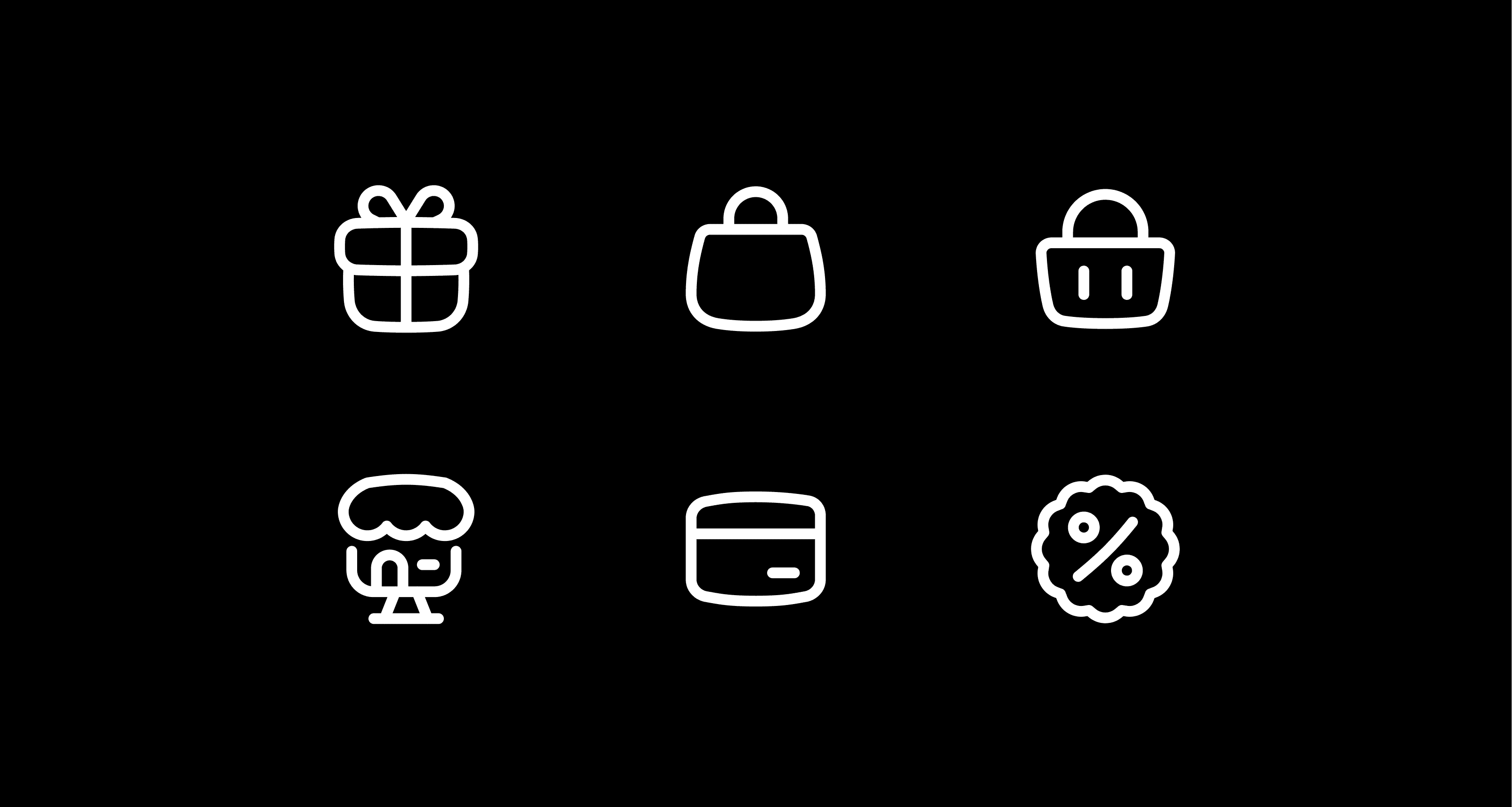 Flex Line Ecommerce Icon Set