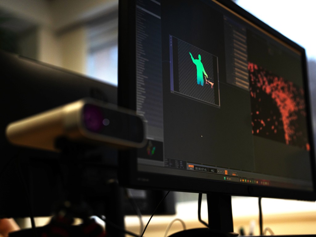 interactive particles