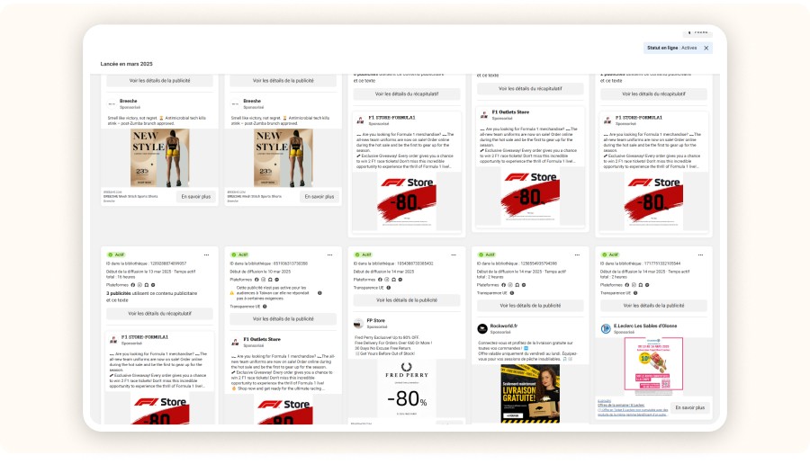 Example: Ads on Meta Ad Library
