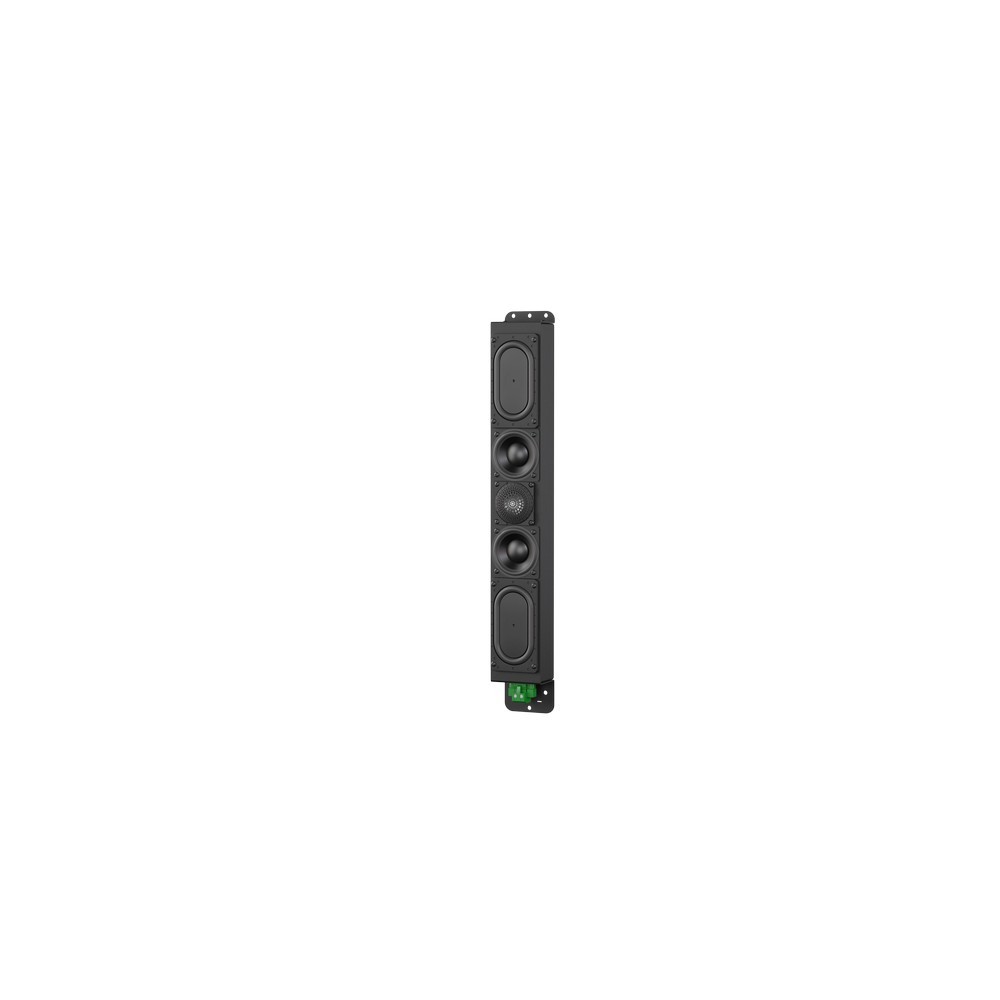 Vertical speaker with six drivers and green circuit board