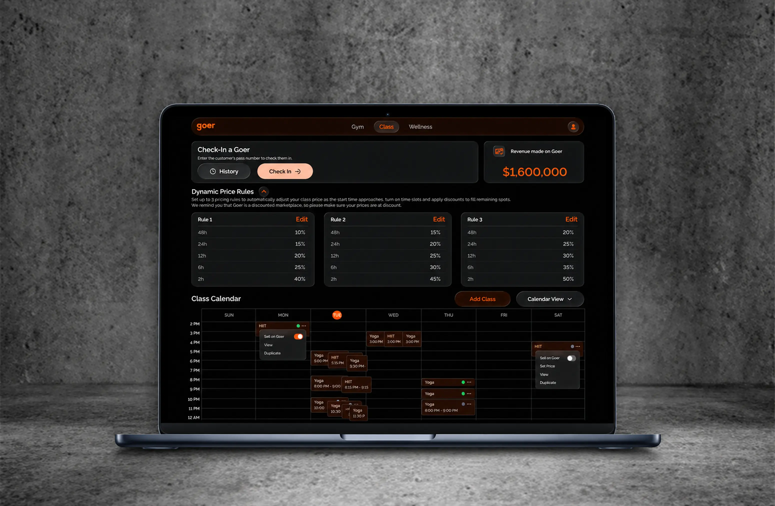 Goer app screen 4