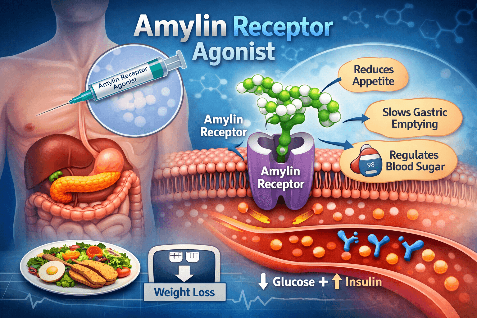amylin receptor agonist
