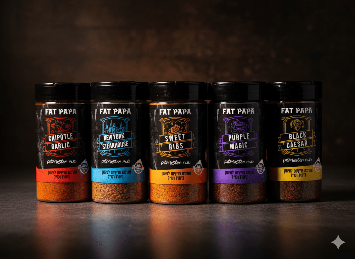 (התמונה האחרונה עם כל המוצרים על הרקע החום)