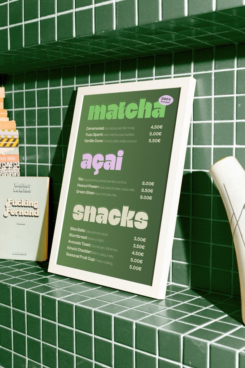 VORZA Speisekarte Design