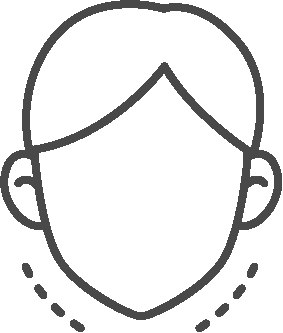 볼쳐짐 나이듬을 나타내는 아이콘 이미지 