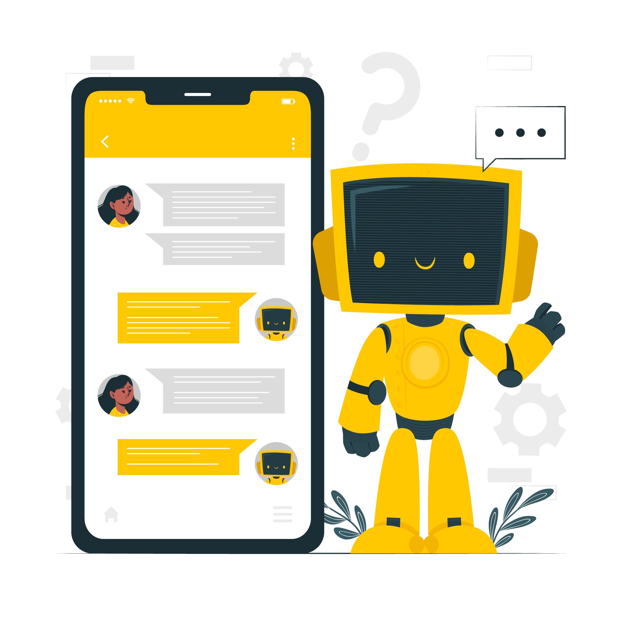 Website chatbot interaction