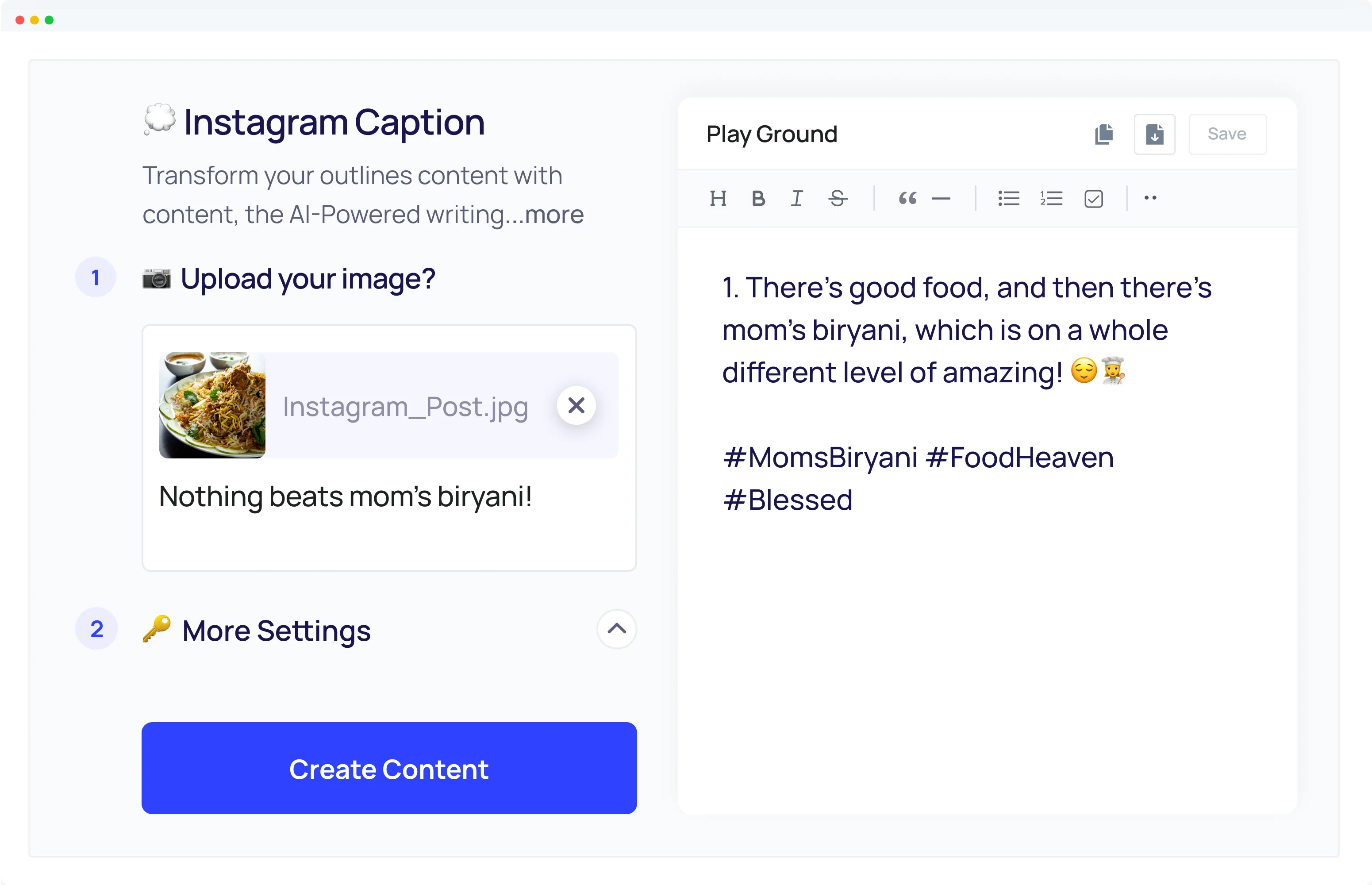 Instagram Caption Generator from Photo Example-2