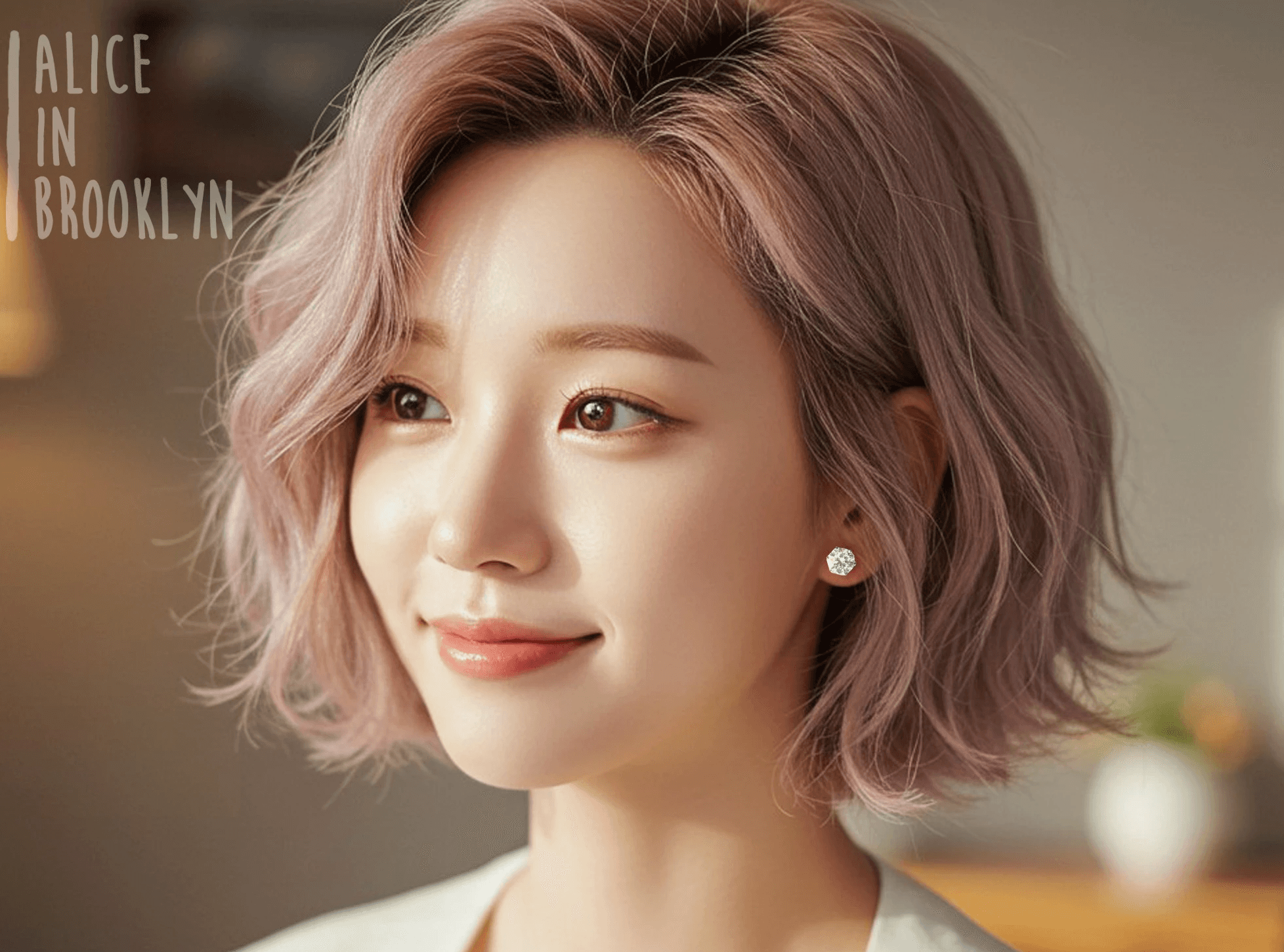 A young person with long, wavy hair sits in front of a plain background, looking directly at the camera.