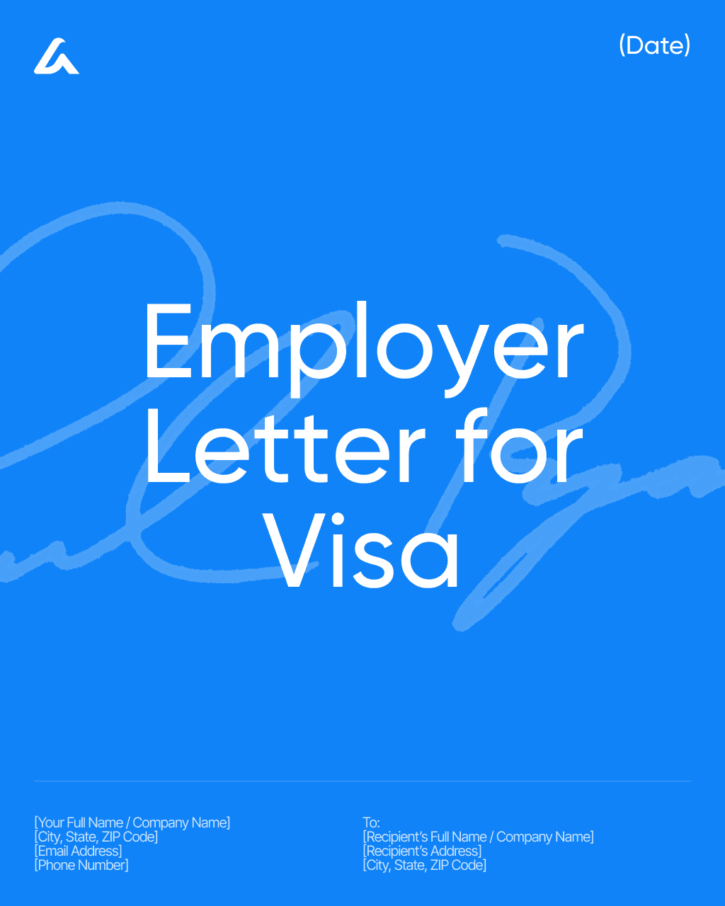 Employer Letter for Visa