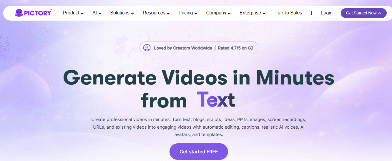pictory - YouTube Automation Software