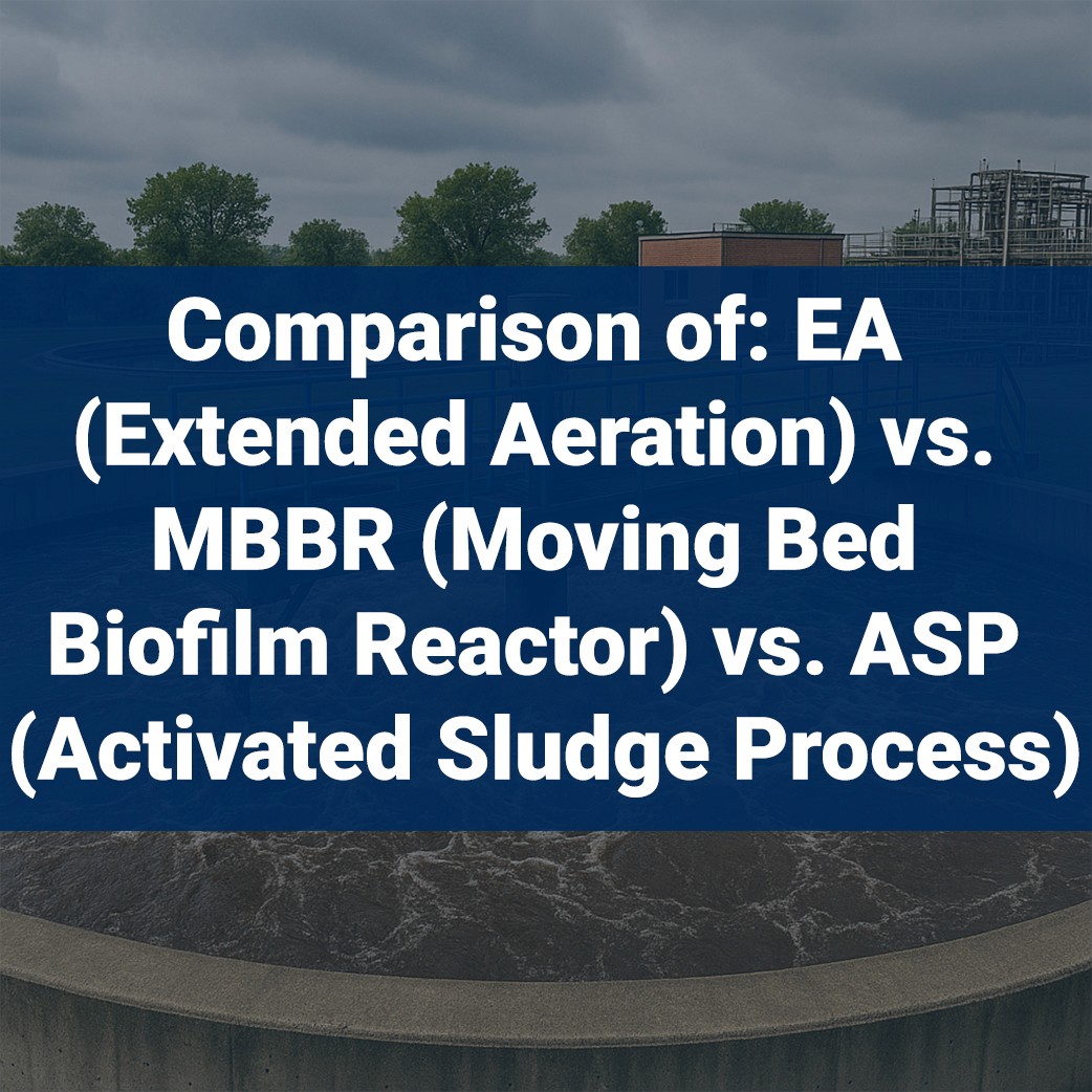comparion report of extended aeration, moving bed biofilm reactor (mbbr) and asp (activated sludge process)