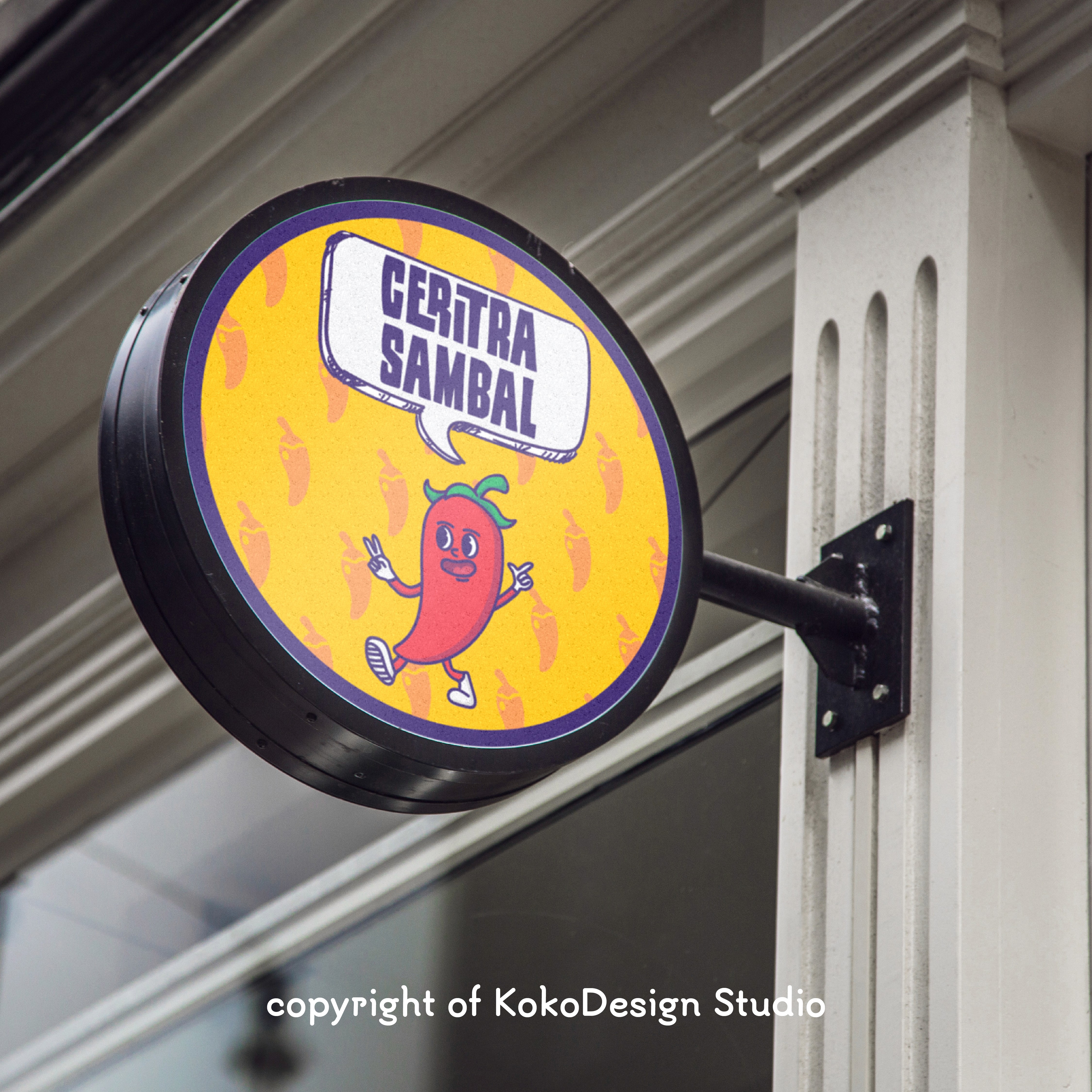 Ceritra Sambal sign mockup