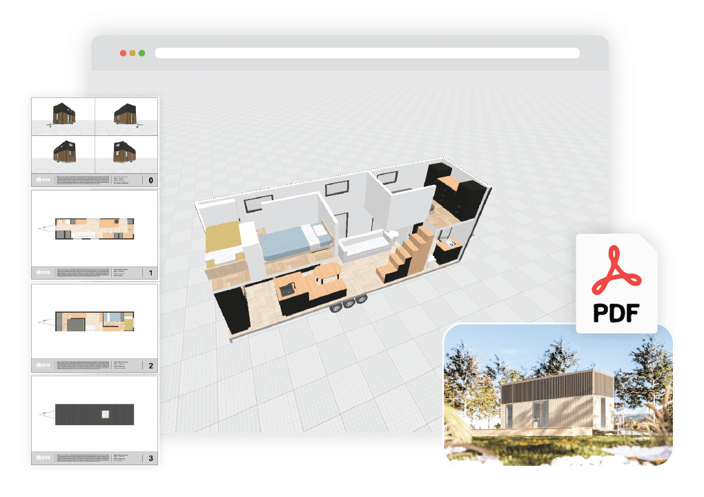 Ohana Tiny House - 3D Tiny House Designer