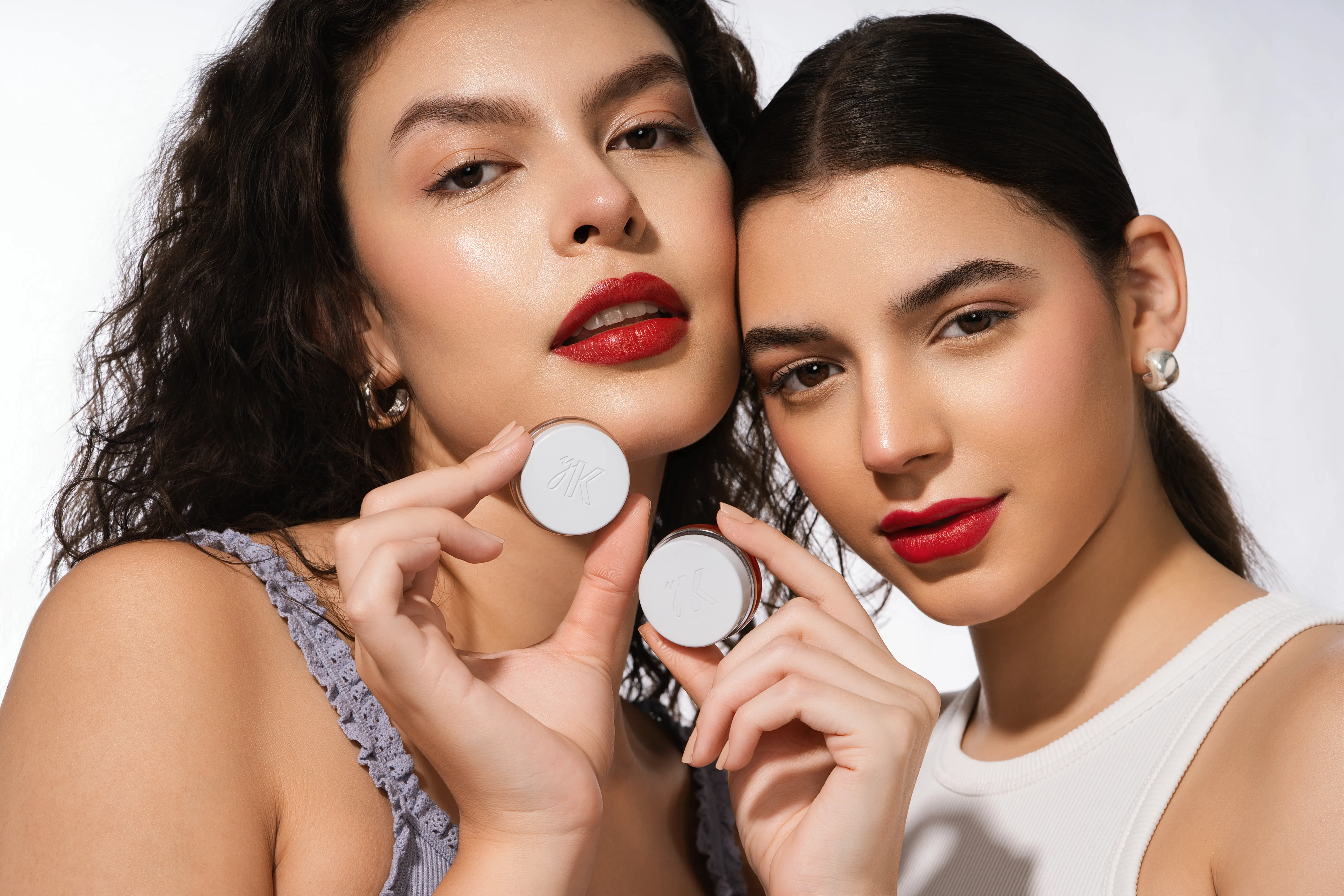 a woman with flowers