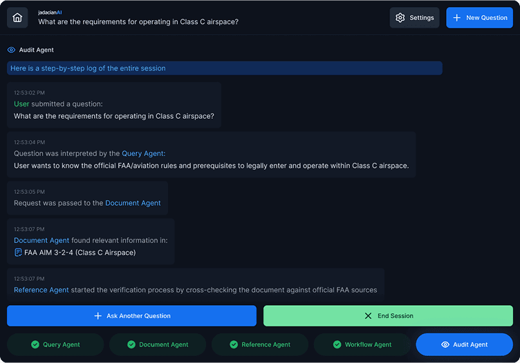 jadacianAI prototype screenshot