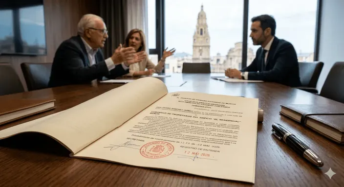 Junta de vecinos reunida para afrontar una demanda millonaria por falta de cobertura de responsabilidad civil.
