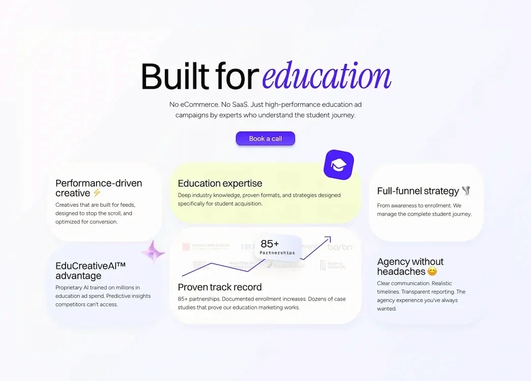 Bright Studios blog page design featuring articles on branding and web design