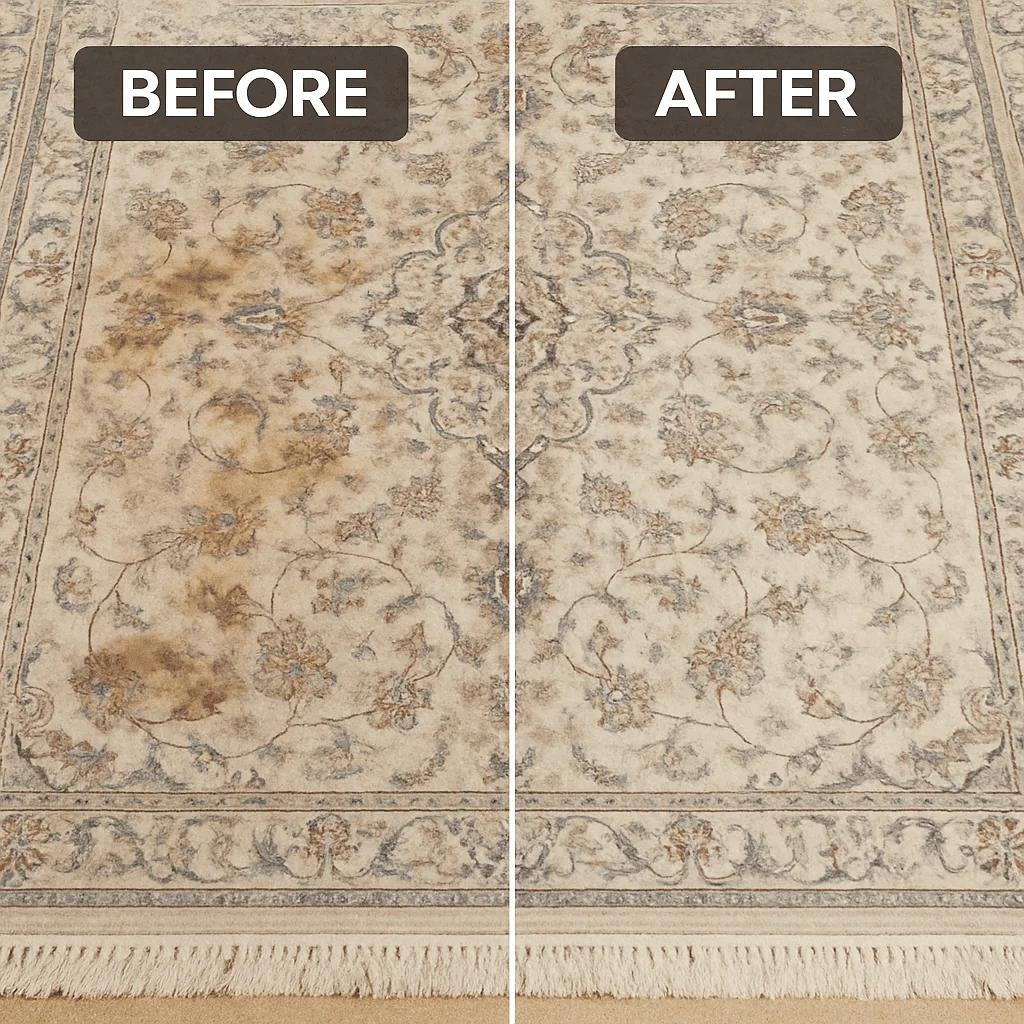 Carpet cleaning result