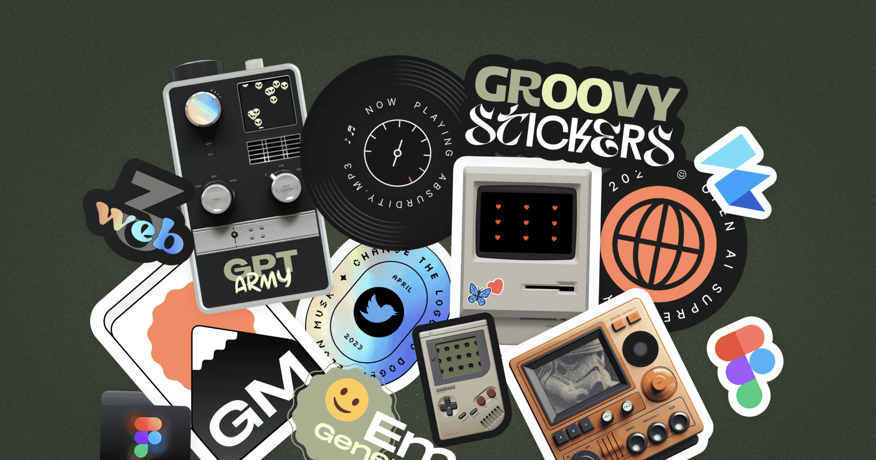 Groovy Stickers