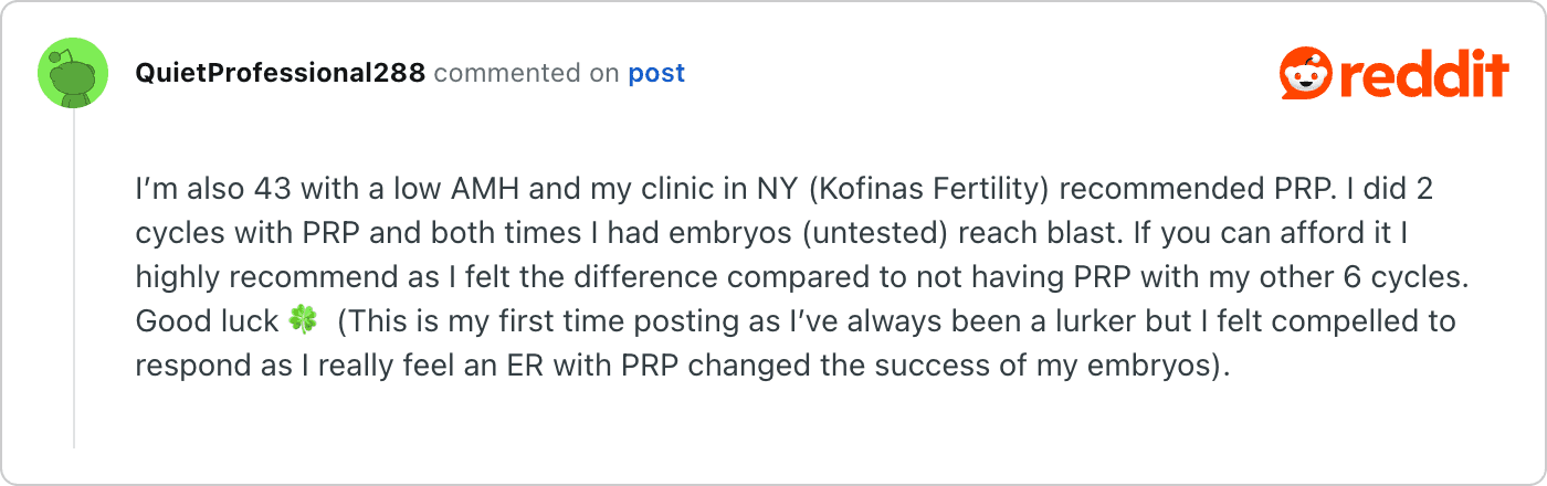 Post on Reddit