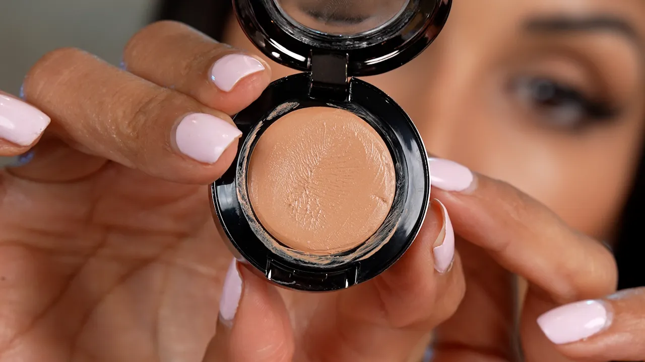 Detailed close up of a skincare product texture filmed for promotional video production and social media advertising.