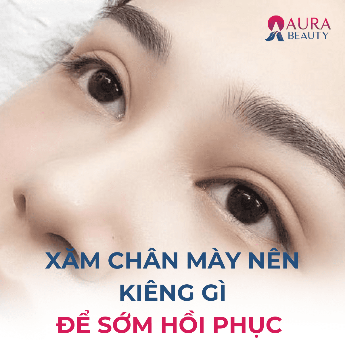 xăm chân mày nên kiêng gì