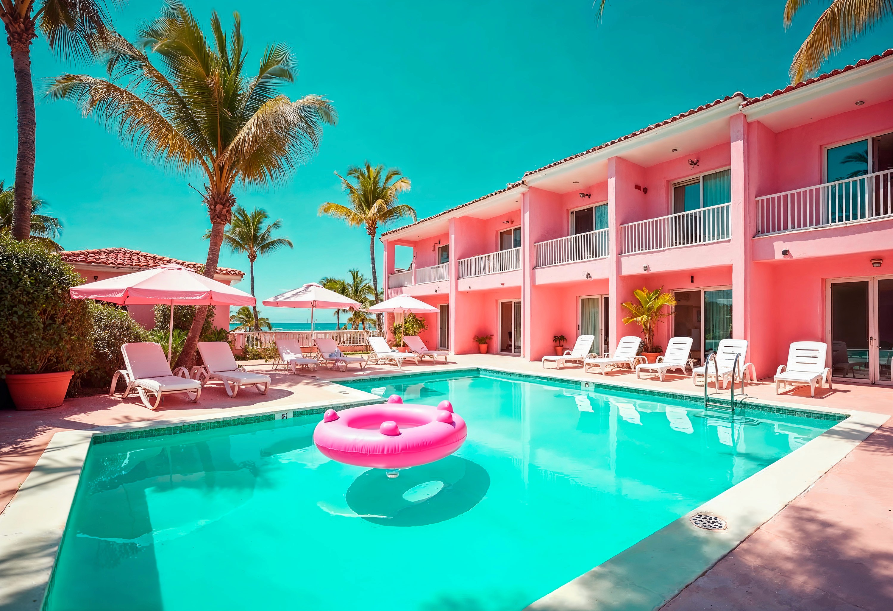 Sun-Soaked Days at the Poolside Motel